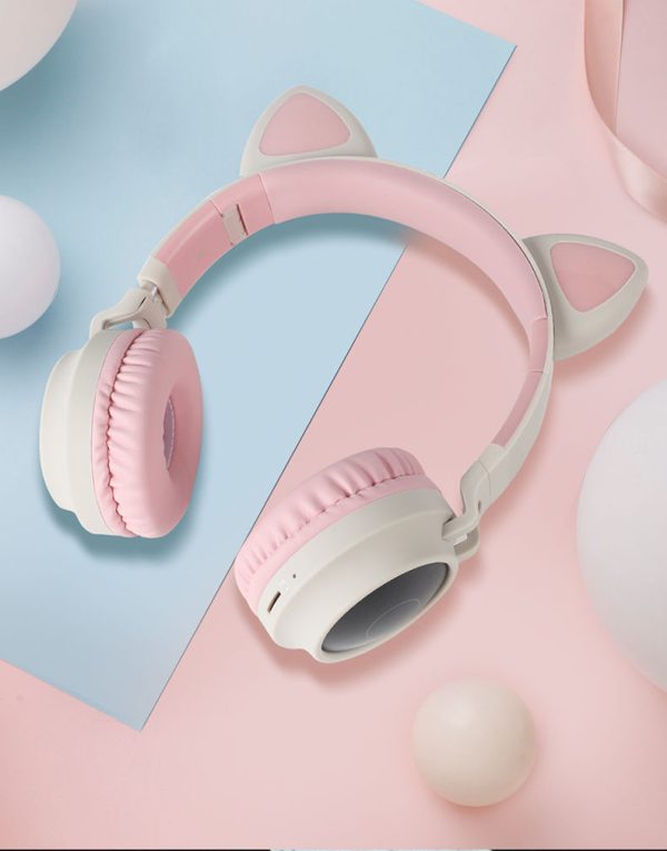 Audífonos con orejas de Gato Bluetooth 36