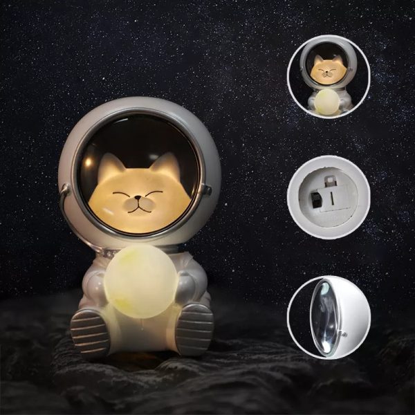 Lámpara Astronauta Gato y Perro 3