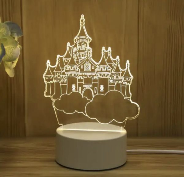 Lámpara Led Acrílico modelo castillo 46