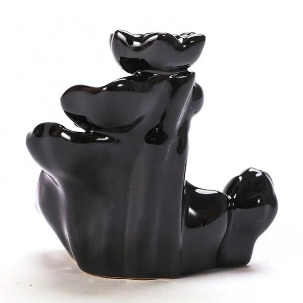 Cascada de Humo Hojas (cerámica Negra) 42