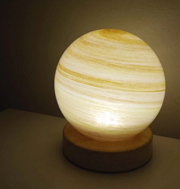 Lámpara bola de cristal diseño Jupiter 39