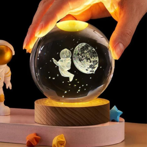 Lámpara Bola de Cristal Astronauta en espacio 17