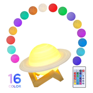 Lámpara Saturno 15 cm – 16 Colores Control Remoto 41